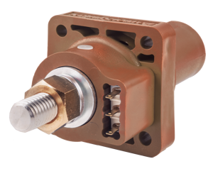 PowerSyntax Panel Drain 480A Chain Pilot L1-Brown with Microswitch for Auxiliary Circuit
