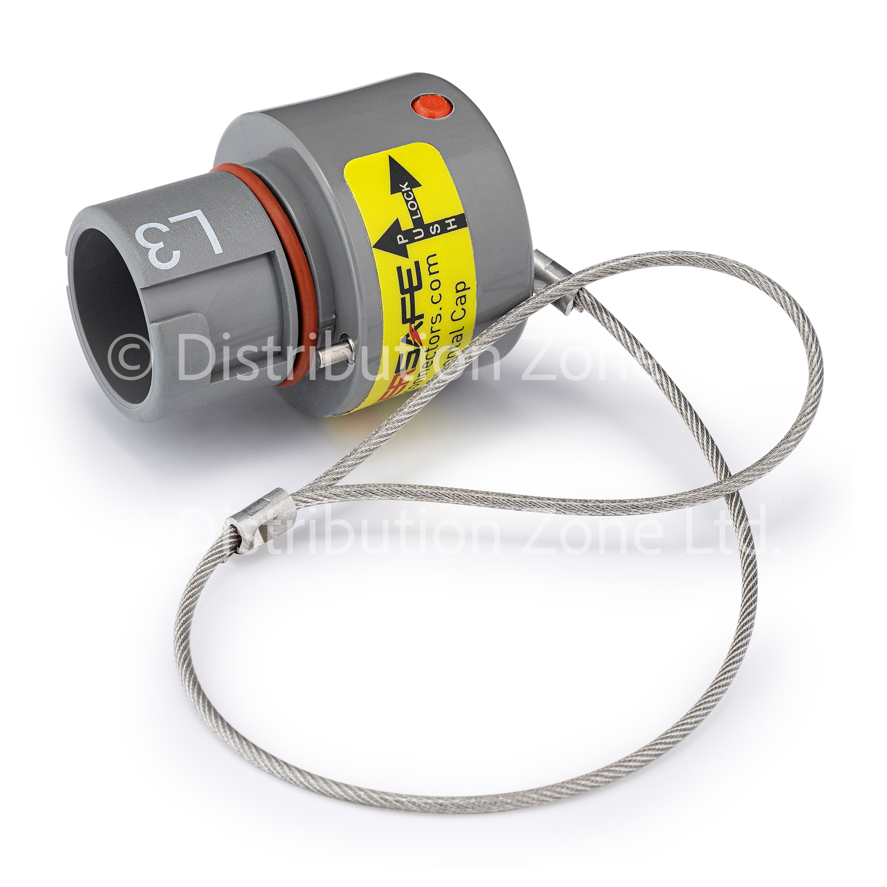 Powersafe Cap Environmental IP67 For Line Source L3 Grey