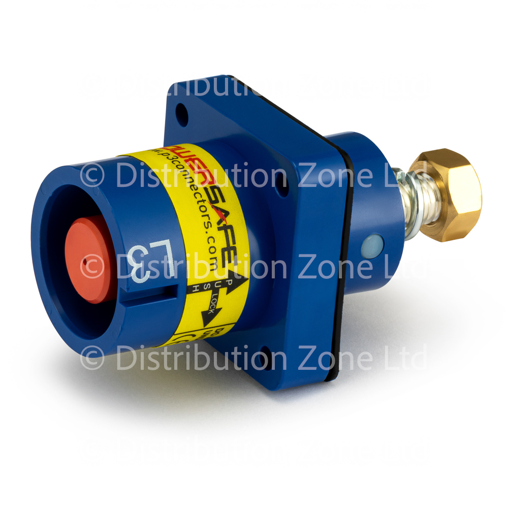 Powersafe Powerlock 500Amp Panel Mount Source Connector Blue L3 T5 Old UK + Australia