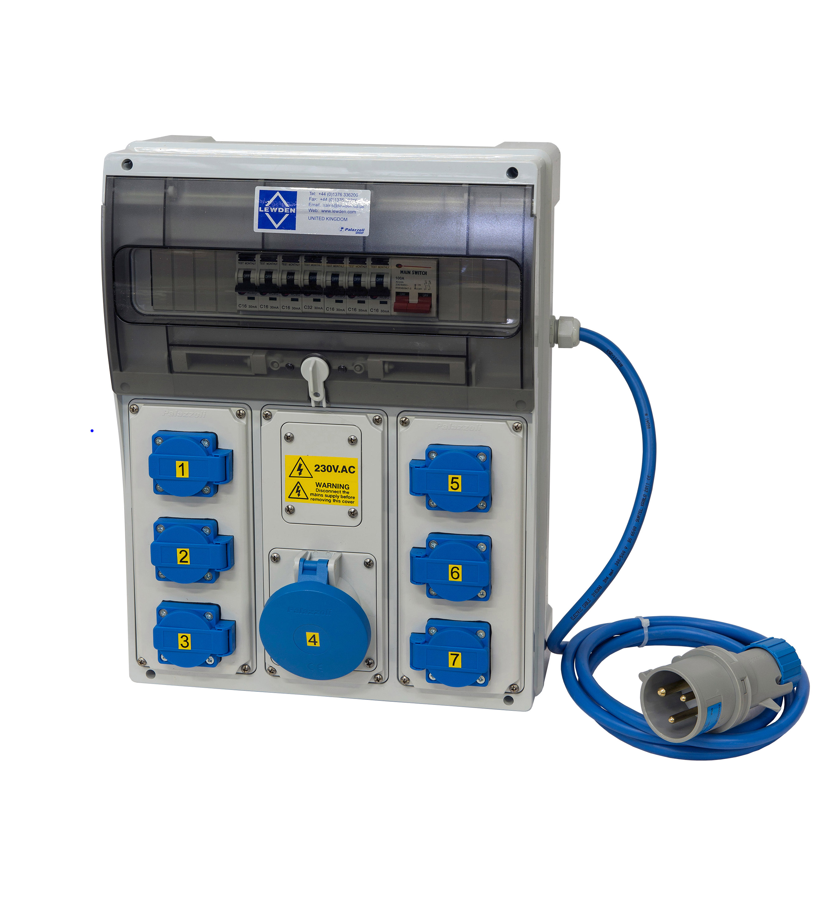 Palazzoli Lewden topTER Wall Mount Distribution Box Single Phase