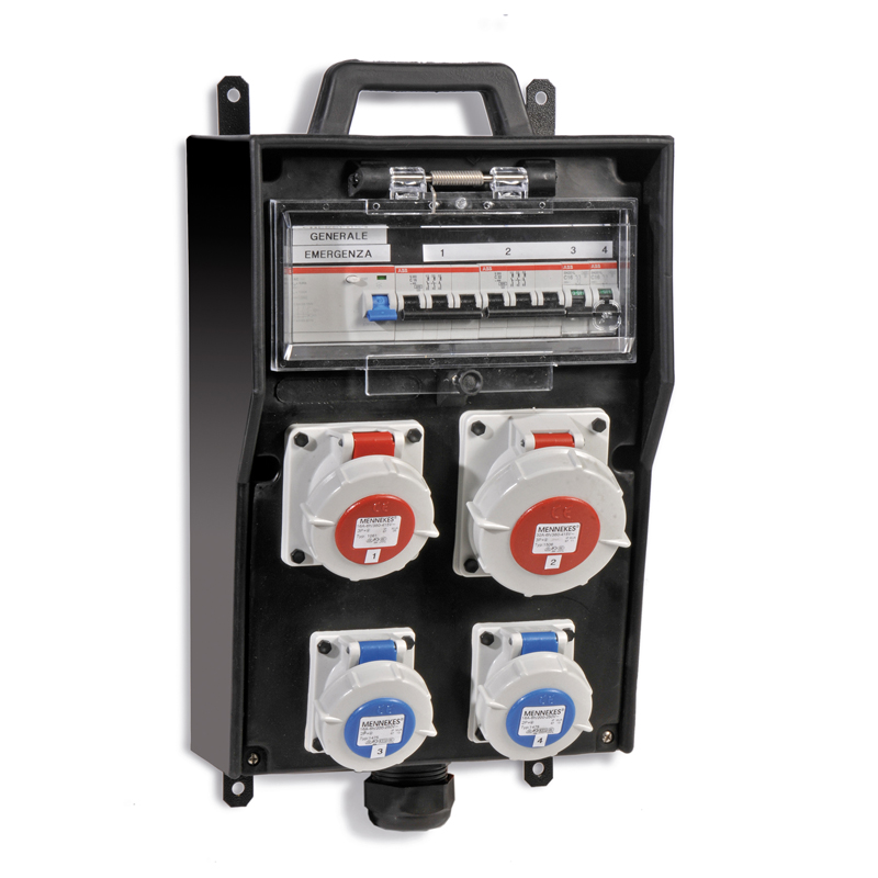 32Amp 3P+N+E 400V  Wall mounting Series DELTA butyl rubber IP65