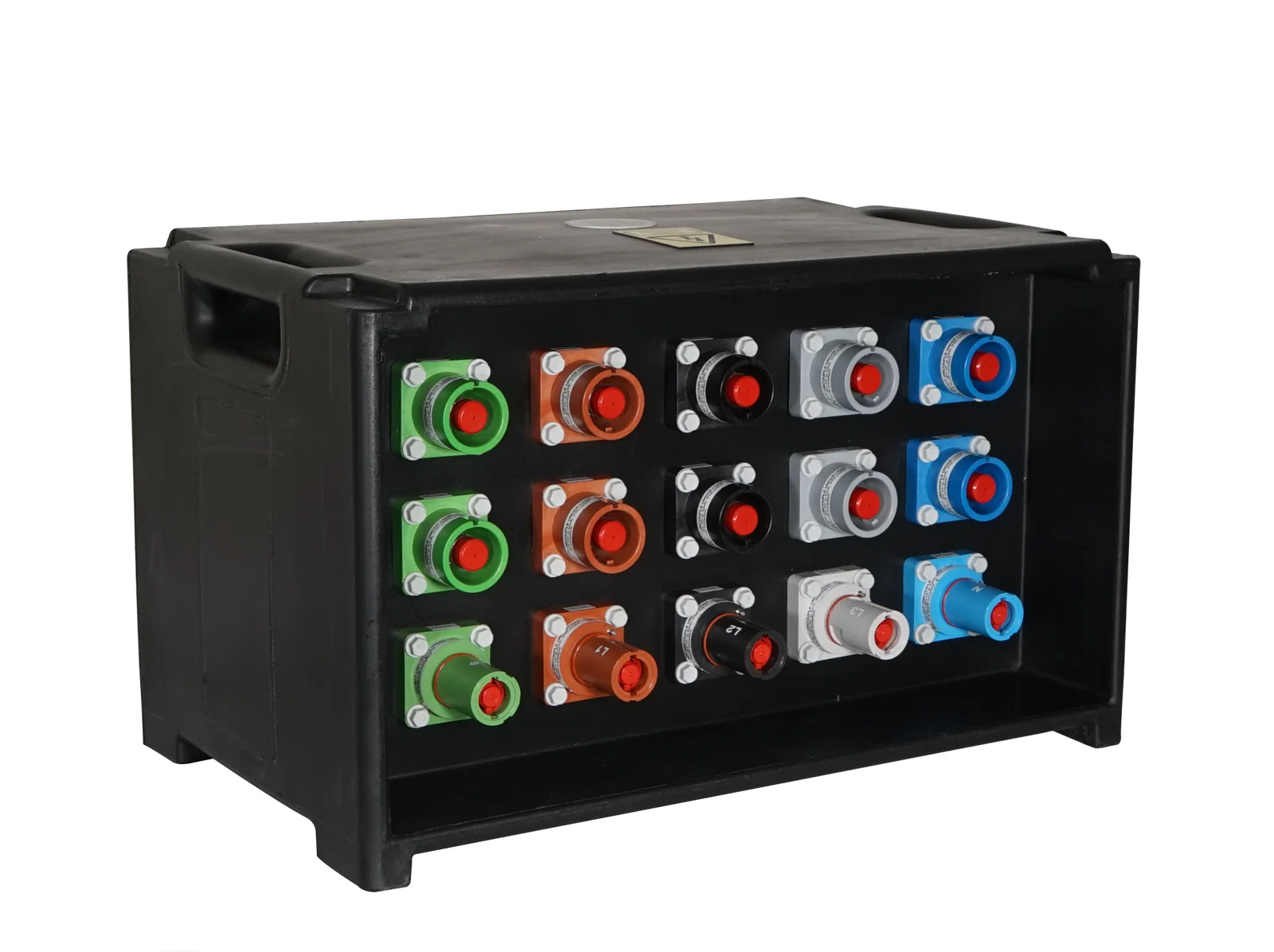 400Amp Powerlock Box 1 x Powerlock In to 2 x Powerlock Out ( L1 L2 L3 N-Blue E-Green )