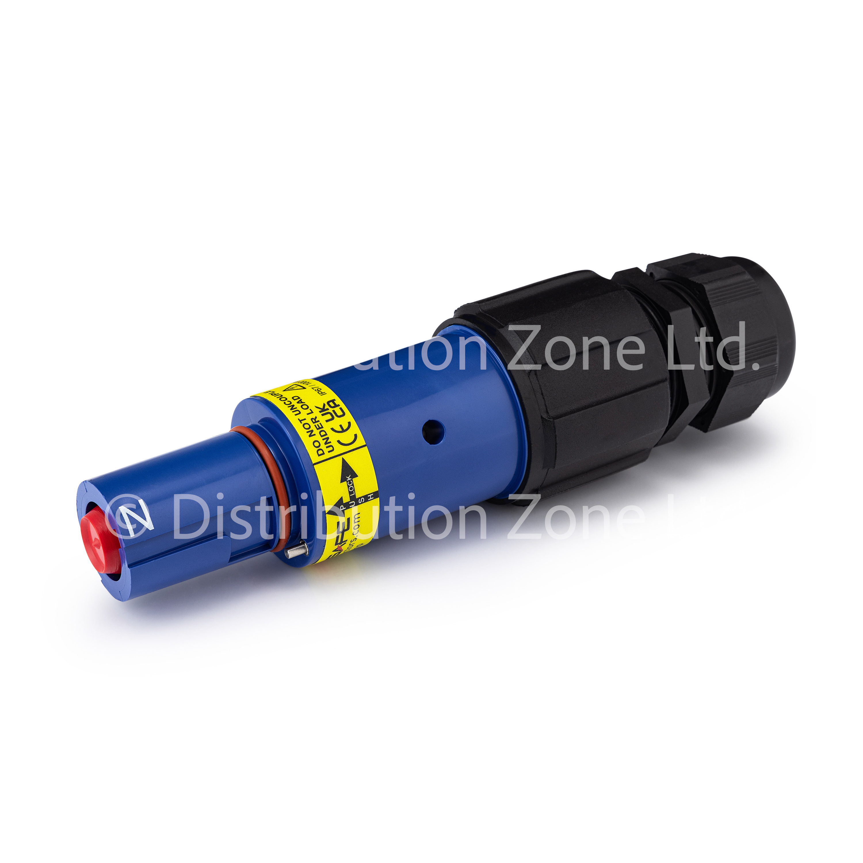 Powersafe Powerlock Connector 500A Line Drain Set Screw Neutral Blue 120mm2 M40A