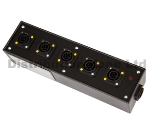 Lex Products 20A Quad Box PowerCon to Edison - BarnDoor Lighting
