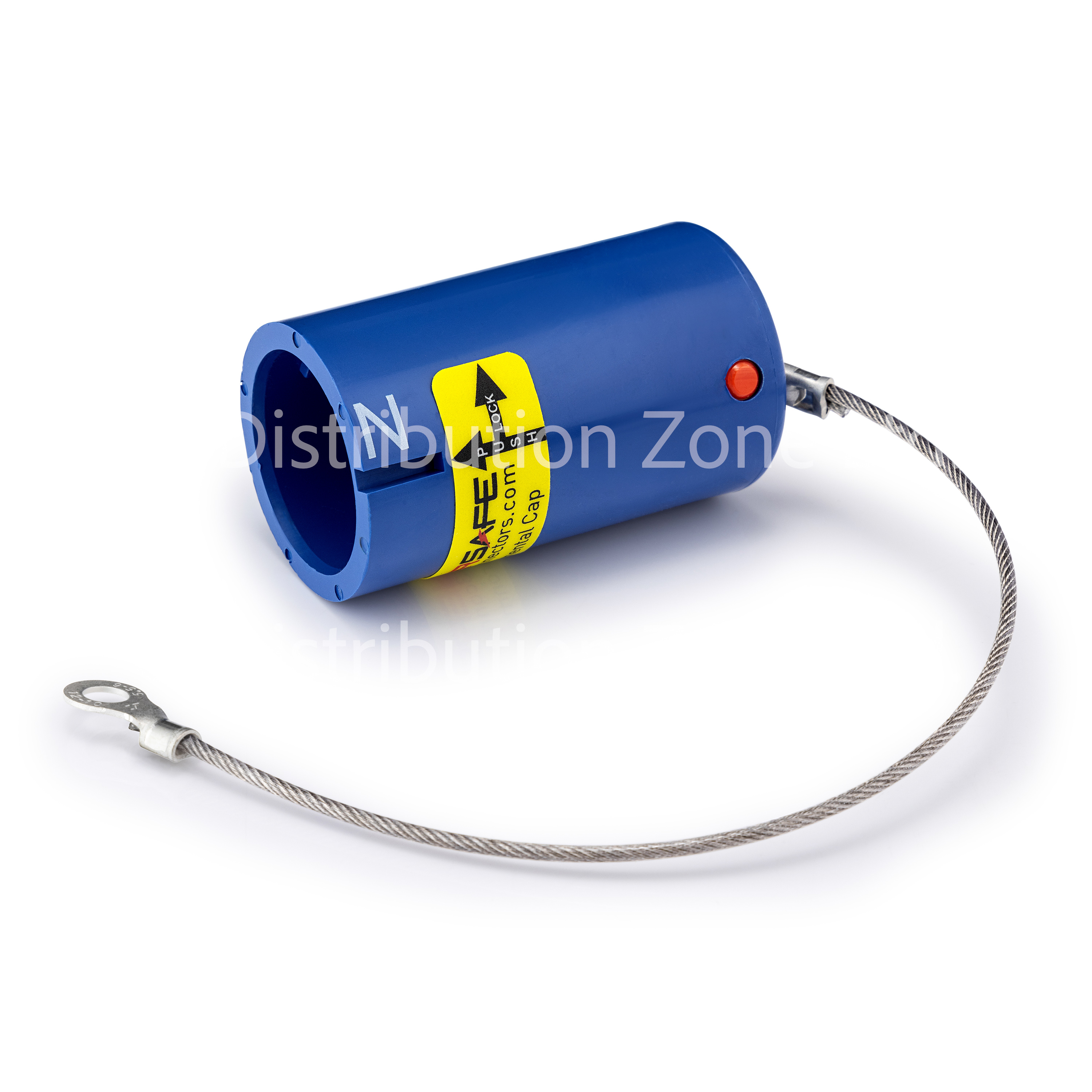 Powersafe Cap Environmental IP67 For Panel Drain Neutral Blue