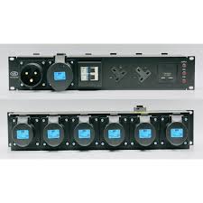 19-Inch Rack Mount 2U Mains Distribution Unit 32A 230V 1pH+N+E  6 x 16A 230V 1pH+N+E  2 x MCB's
