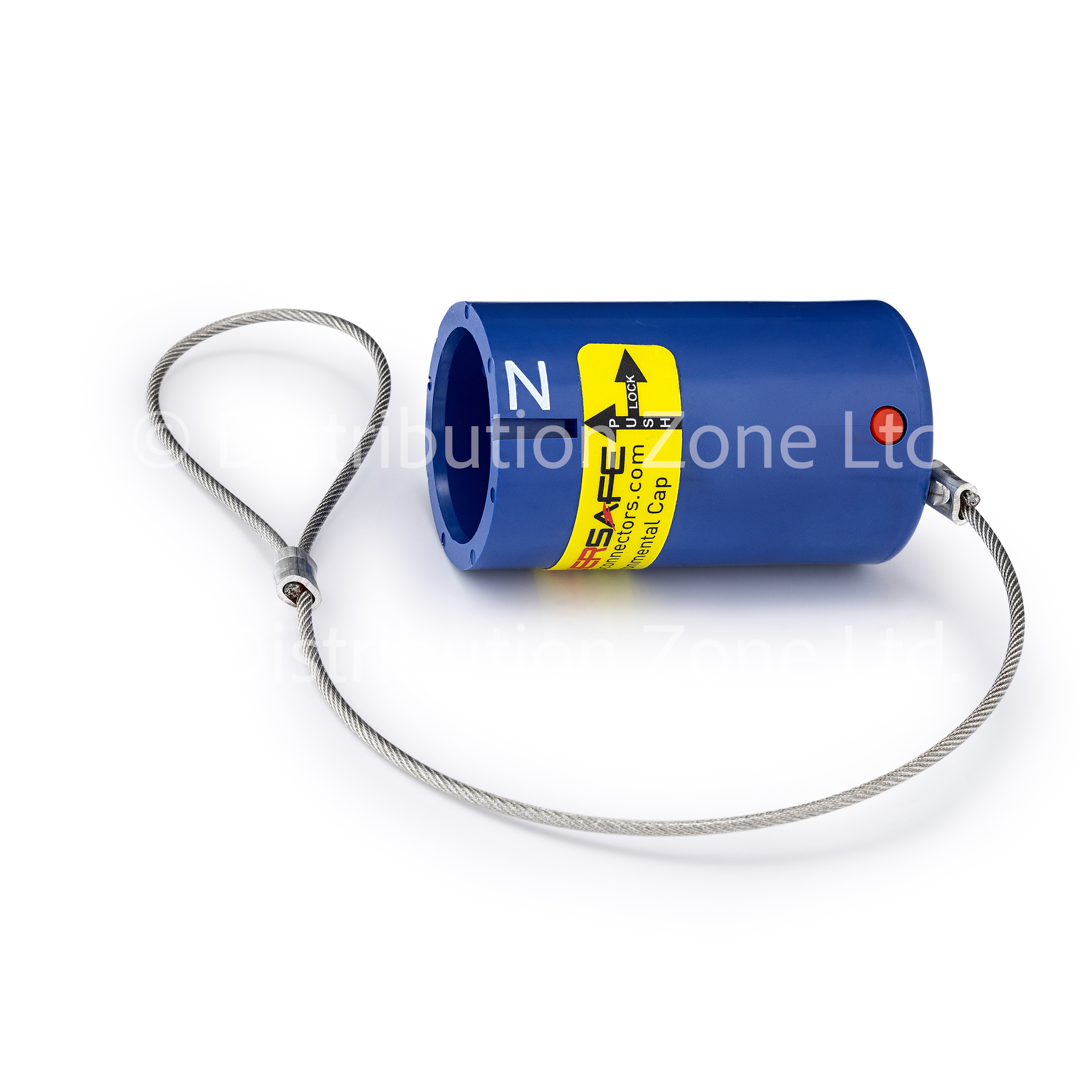 Powersafe Cap Environmental IP67 For Line Drain Neutral Blue