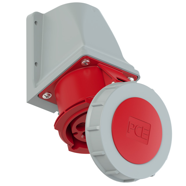 PCE Wall Socket 32A 7 Pin 6P+E 400V IP67 1272-6v