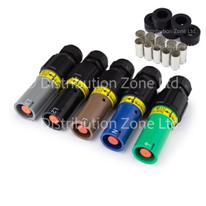 Powersafe Powerlock Full Set of 5 x 500A Line Source Set Screw Connectors 70mm2 M40A