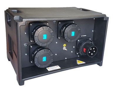 PowerBOX 125Amp 3pH+N+E 400V “CUBe” 3 x 125A 1pH+N+E 230V 3 x MCB's