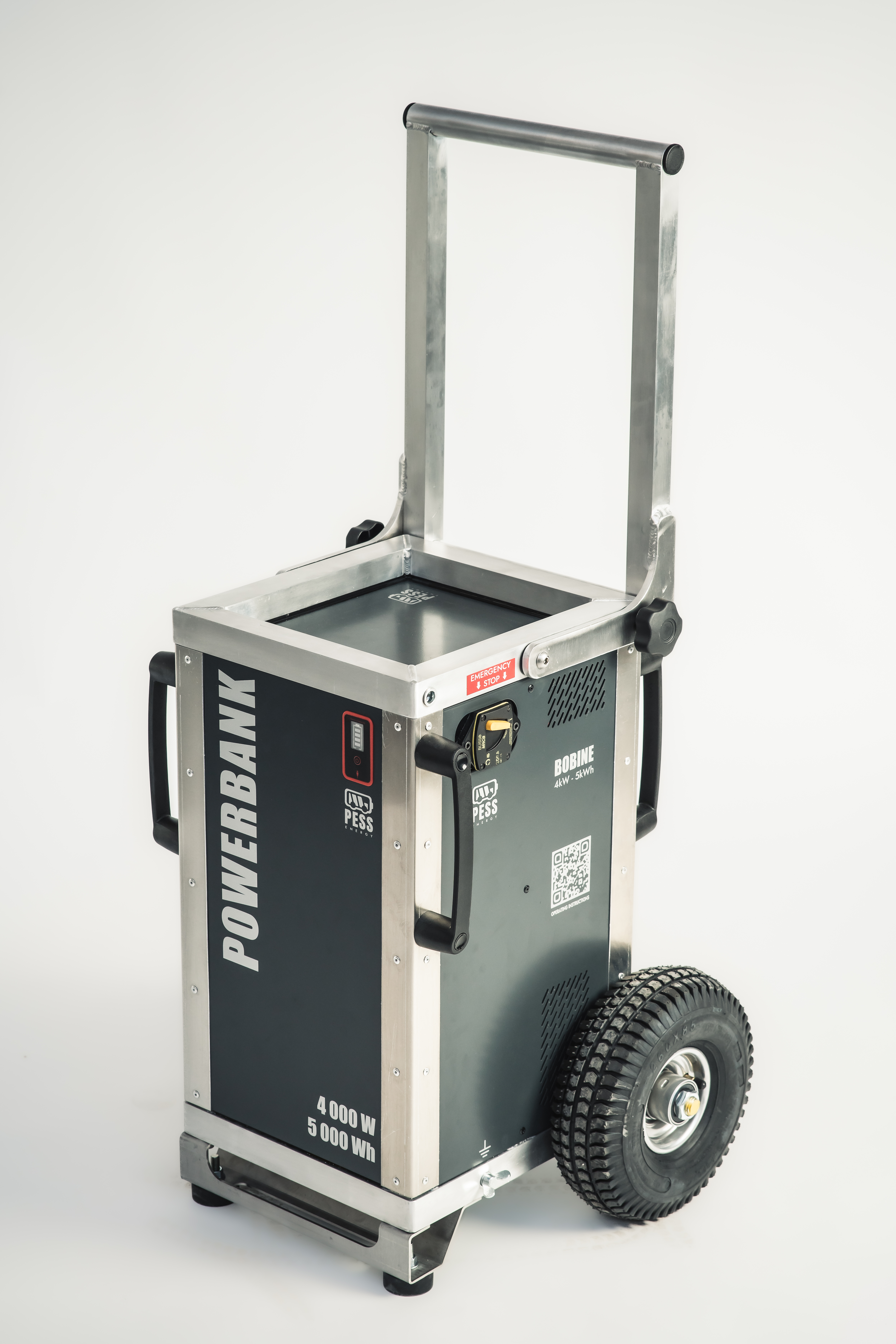 PESS Energy BOBINE Mobile, zero-emission solar generator, off-grid (4000W - 5000Wh)