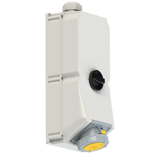 PCE Switched Mechanical Interlocked Socket 125A 110V 2P+E IP67  9755090