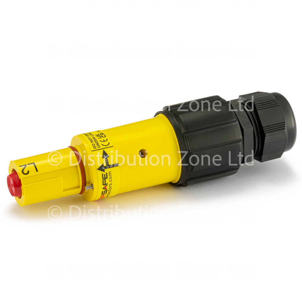 Powersafe Powerlock Connector 500Amp Line Drain Yellow L2 Old UK 120mm²