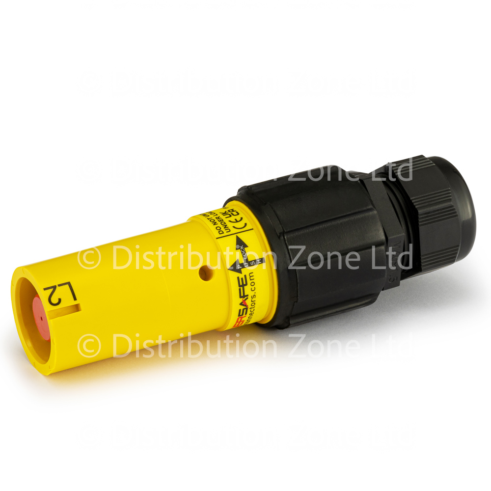 Powersafe Powerlock Connector 500Amp Line Source Yellow L2 Old UK + Australia 185mm²