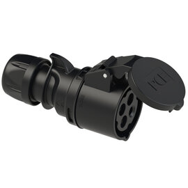 PCE Trailing Commando Socket 16A 3P+E IP44 110V 214-4x Midnight Series