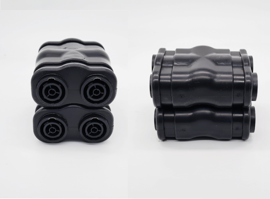 EverGrip® PowerCON TRUE1® Trelco™ Moulded Power Distribution - Tri-Splitter 3 x PowerCON TRUE1 Out