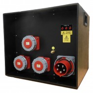 Event Power Distro Box 125A 3pH+N+E  400V 3 x 63A 3pH+N+E  400V MCB