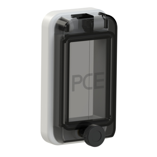 PCE Grey Hinged Window Fuse Window 2 Modules IP67 900602