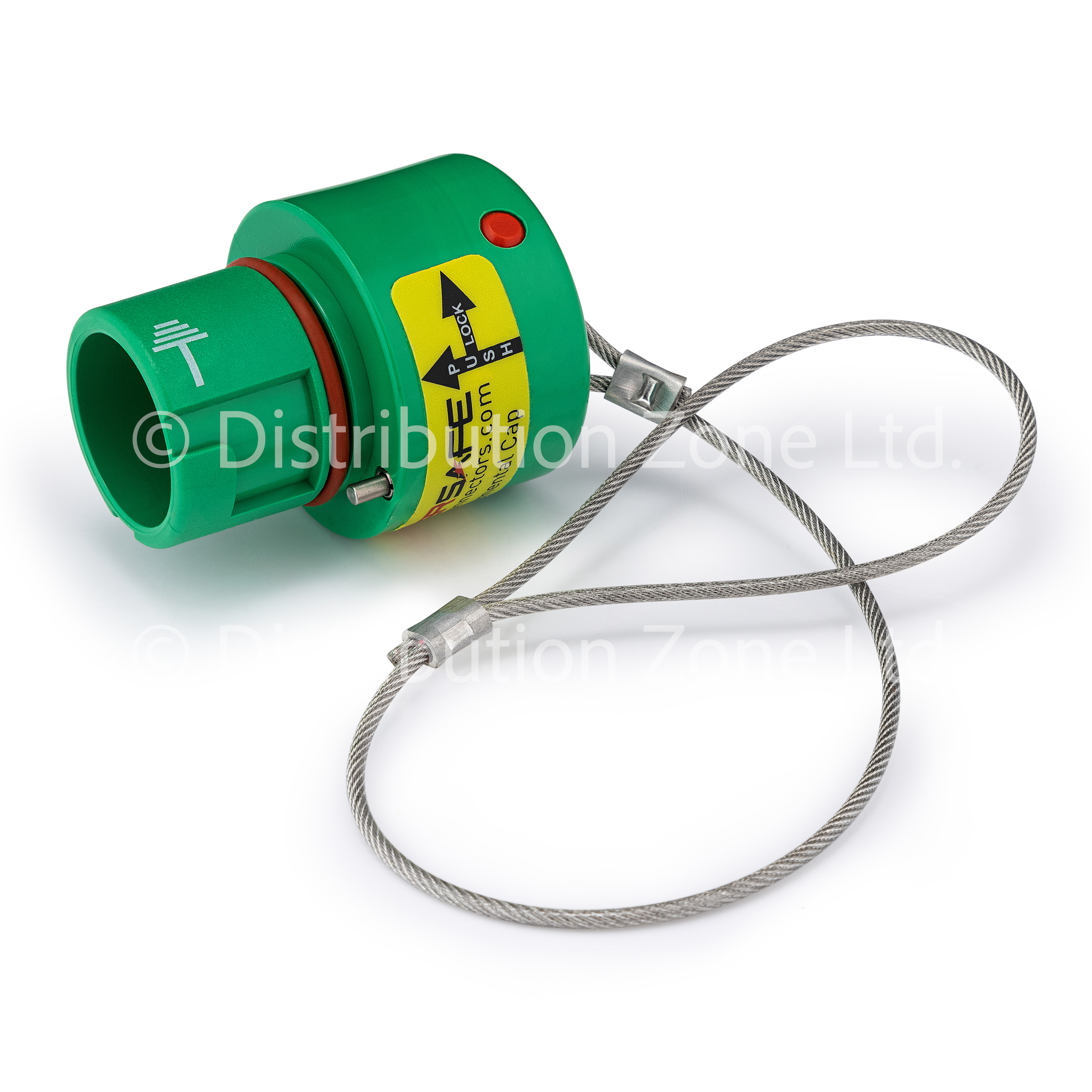 Powersafe Cap Environmental IP67 For Line Source Earth Green