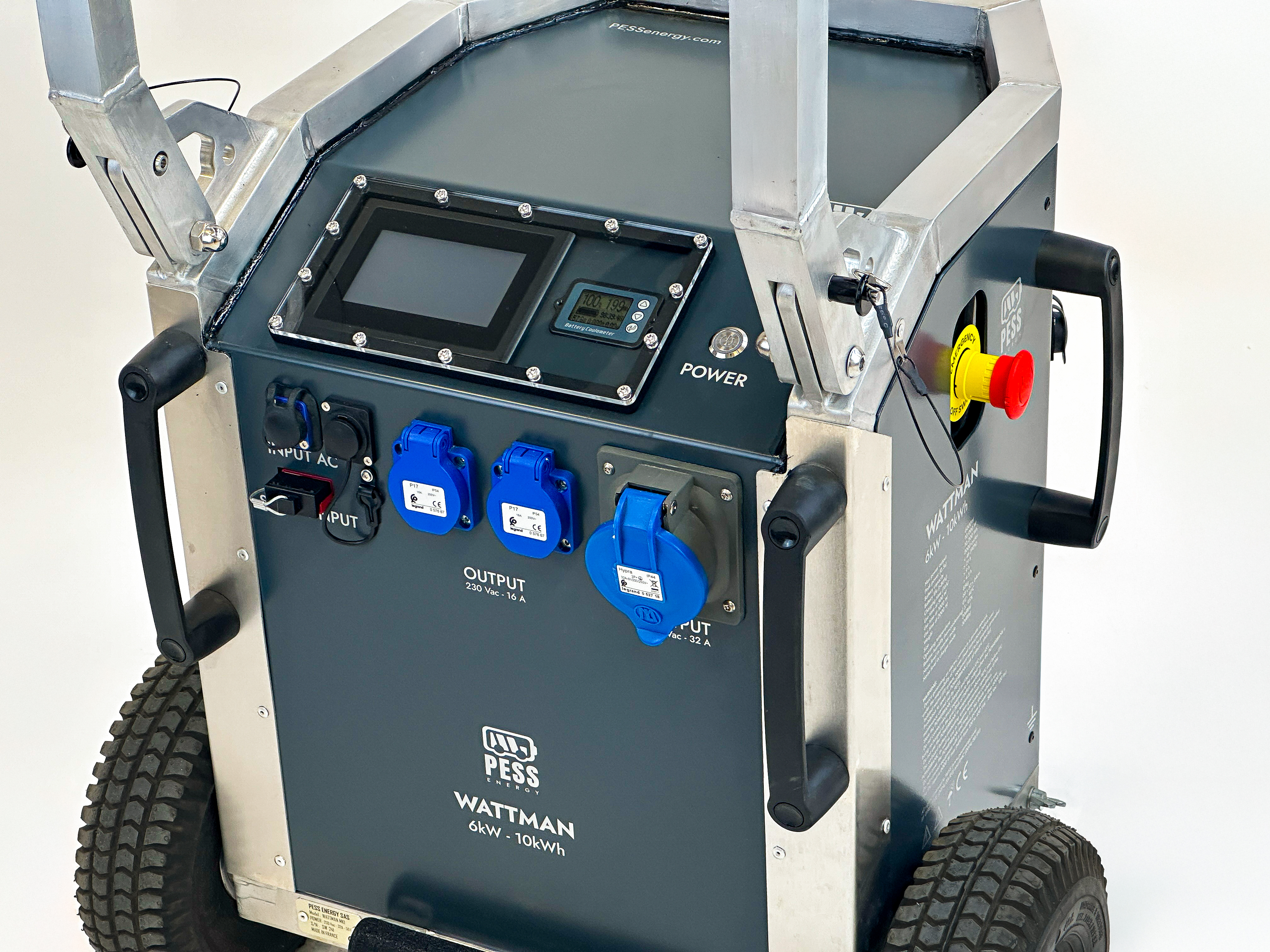 PESS Energy WATTMAN 10kWh Mobile, zero-emission Powerbank Generator, the off-grid green solution.