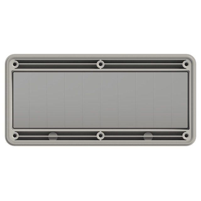 PCE Grey Hinged Window Fuse Window 10 Modules IP67 900610