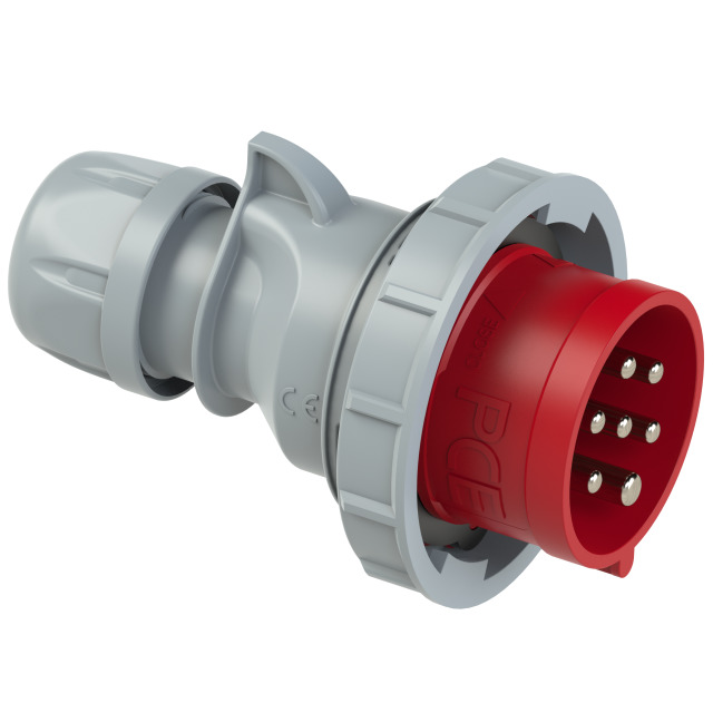 PCE Trailing Commando Plug 32A 7 Pin 6P+E 415V IP67 0272-6v
