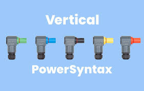 PowerSyntax 90° Angled Cable Connectors 480A Line Source Neutral Blue