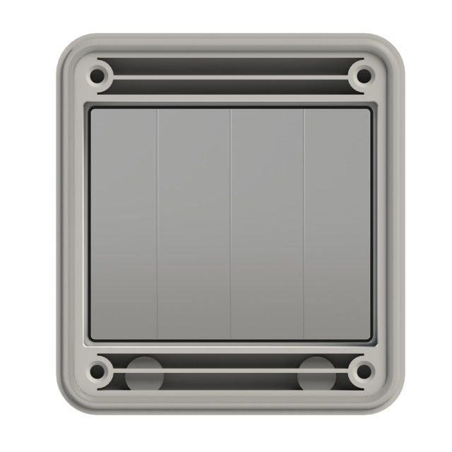 PCE Grey Hinged Window Fuse Window 4 Modules IP67 900604