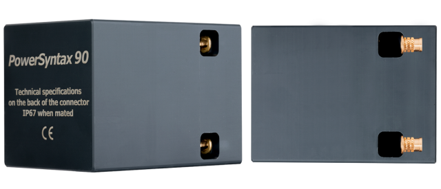 PowerSyntax Basic Panel Drain 480A 90° angled Panel Drain Earth Green T5
