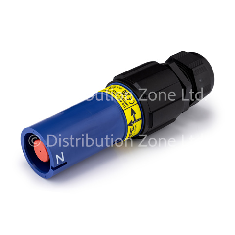 Powersafe Powerlock Connector 500A Line Source Set Screw Neutral Blue 120mm2 M40A