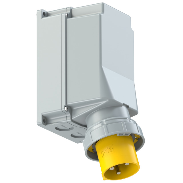 PCE Wall Mount Appliance Inlet 125A 2P+E 110V IP67 543-4