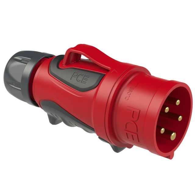 PCE GRIP Series Trailing Commando Plug 32A 3P+N+E 415V IP44/IP55 0253-6