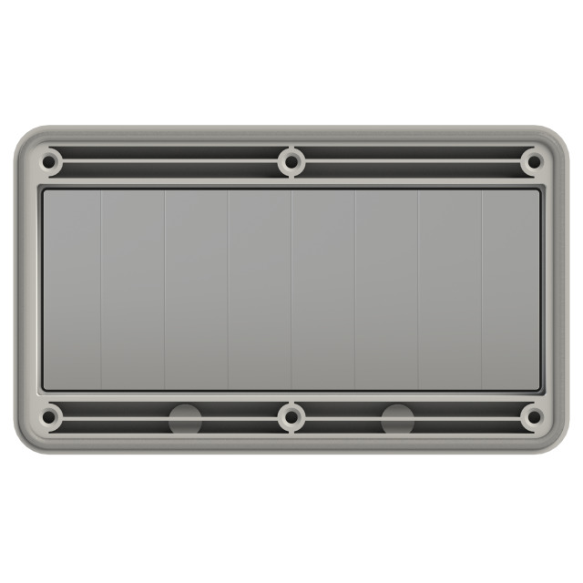 PCE Black Hinged Window Fuse Window 8 Modules IP67 900608