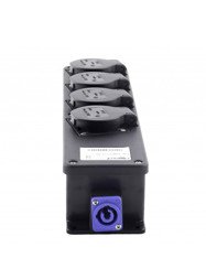 RigPort L1 1 x PowerCon Blue -In 4 x Schuko out PowerCon Loop out Grey