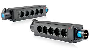 PowerBox S-BOX 16A 1pH+N+E 230V “BRICK-P” Series 6 x Schuko EU Sockets (Loop Through)