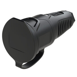 PCE Schuko 16A 2P+E Socket Rubber (Polyamide Insert) German Austrian Standard IP54 2511-ss