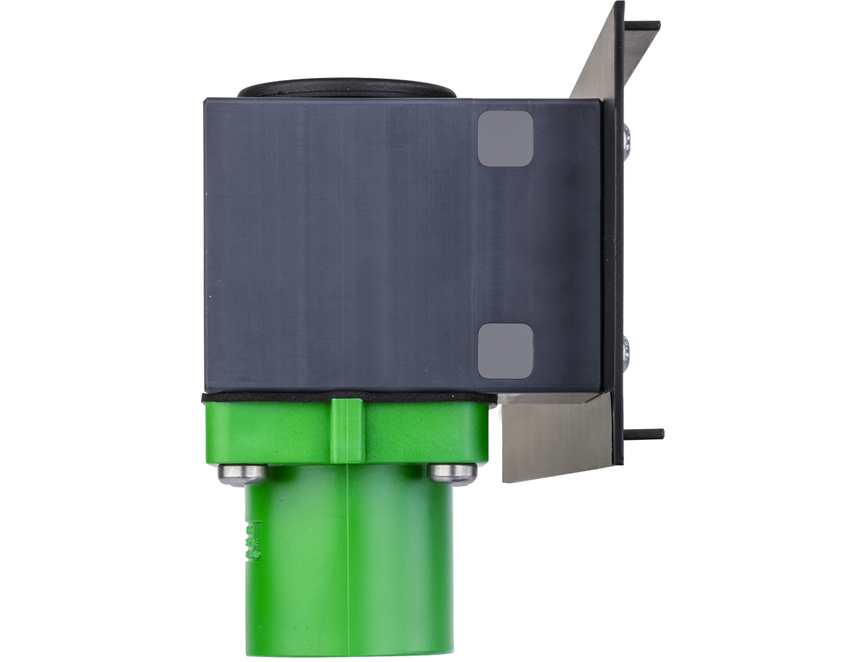 PowerSyntax Basic Panel Drain 480A 90° angled Panel Drain Earth Green T5
