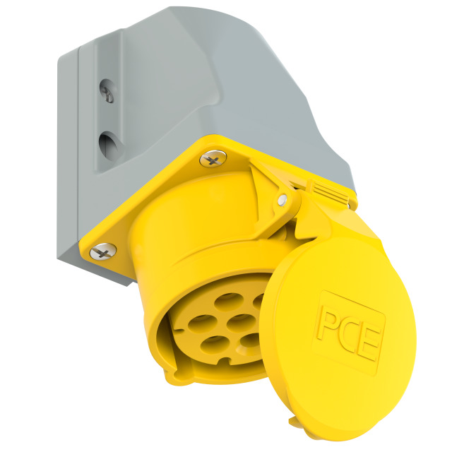 PCE Wall Socket 16A 7 Pin 6P+E 110V IP44 117-4v