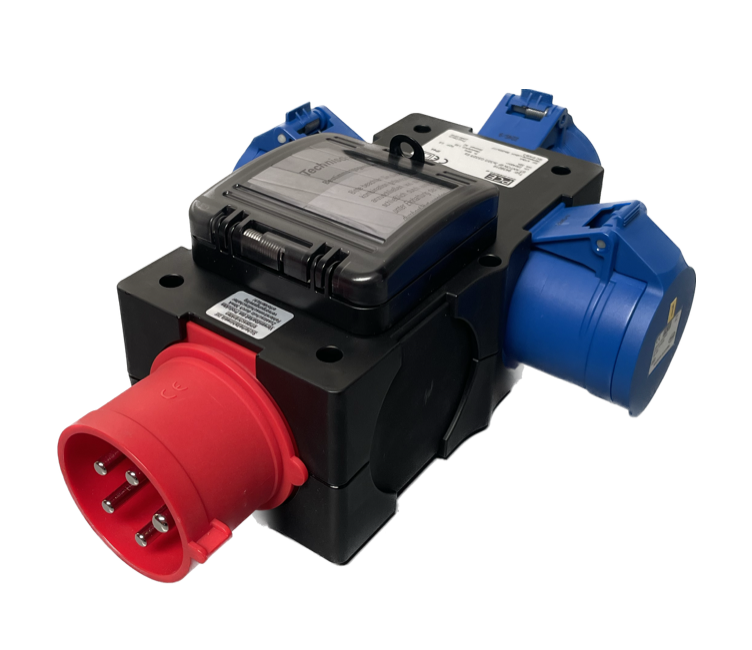 PCE ST. Anton Distro Box 32A 3pH+N+E 400V to 3 x 32A 1pH+N+E 230V 3 x MCB's 9439019