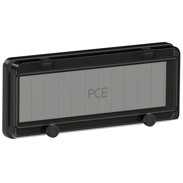 PCE Black Hinged Window Fuse Window 12 Modules IP67 900612s
