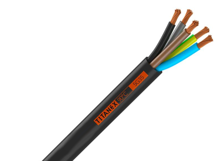 95mm² H07RN-F Rubber 5 Core Cable Cost Per Metre (Nexans)