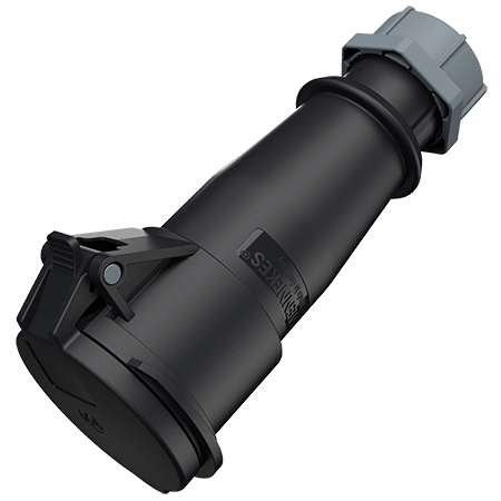 Mennekes AM-TOP® Black Stage Event Connector 32A 2P+E 230V 6H IP44 522ZB
