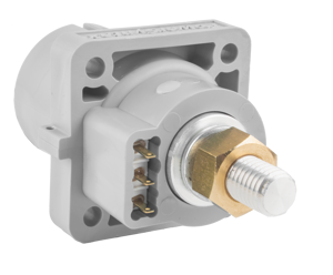 PowerSyntax Panel Drain 750A Chain Pilot L3 Grey with Microswitch for Auxiliary Circuit